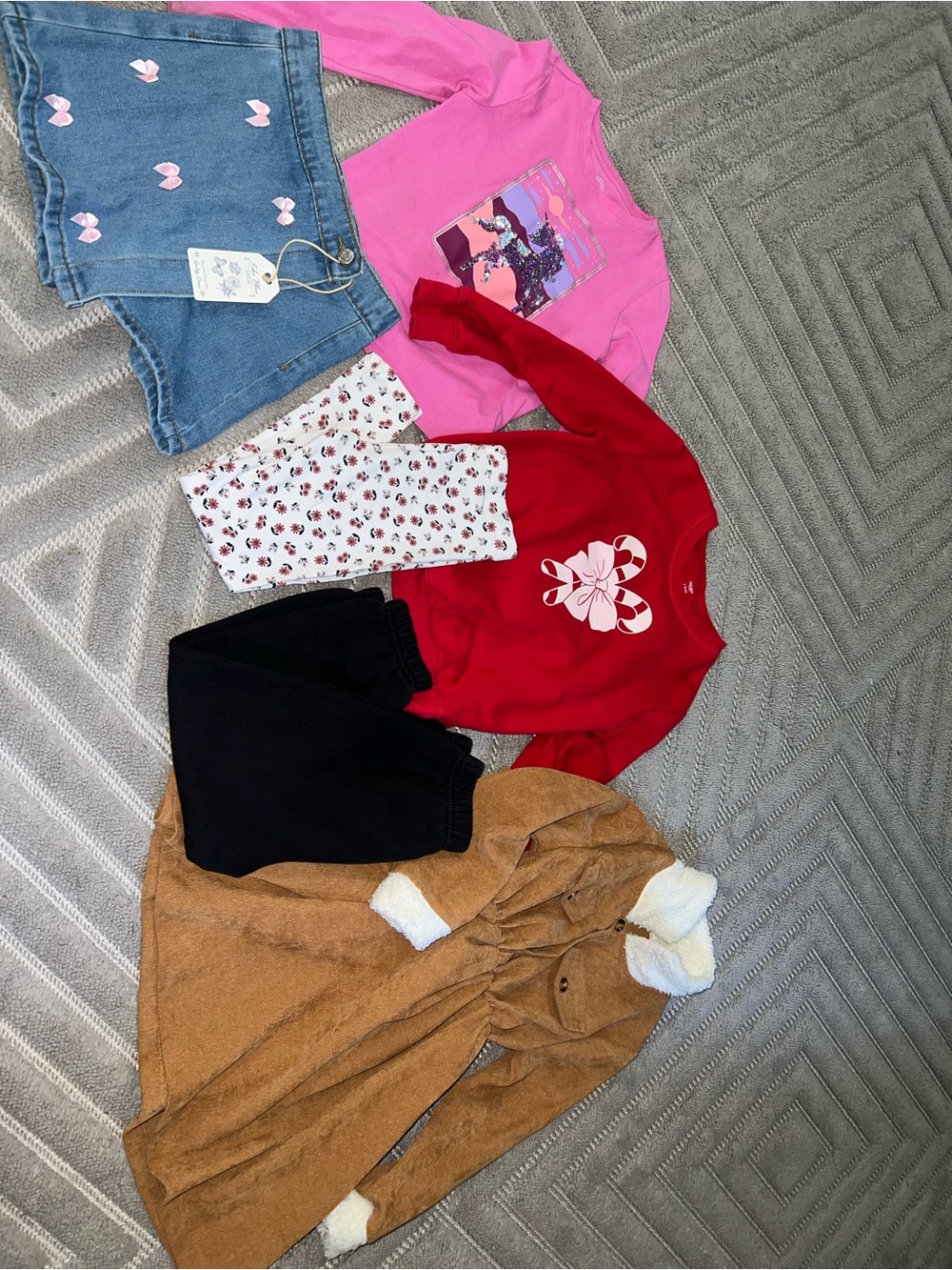 Girls Size 6–7 Clothing Bundle – 11 Pieces | Guess, Primark, Cat & Jack + More